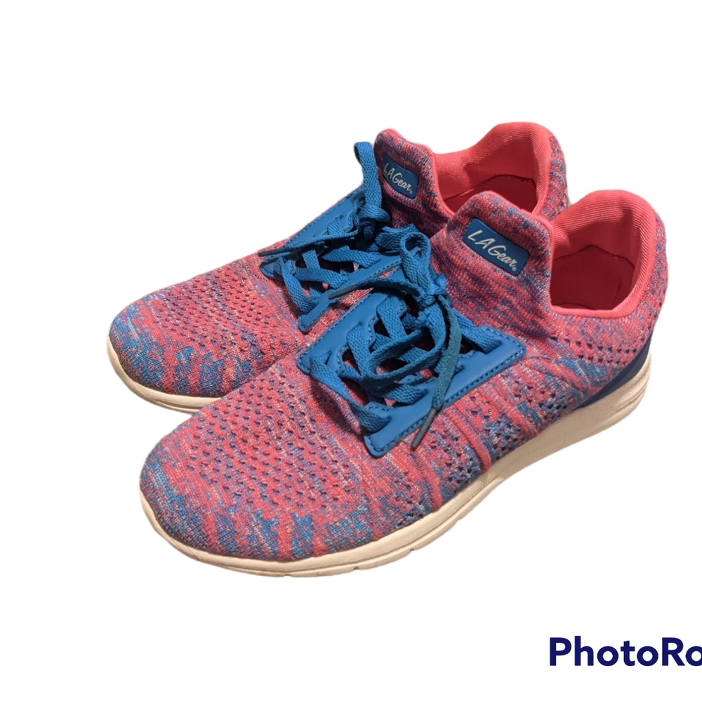 | La Gear Blue & Pink Sneakers Size 5